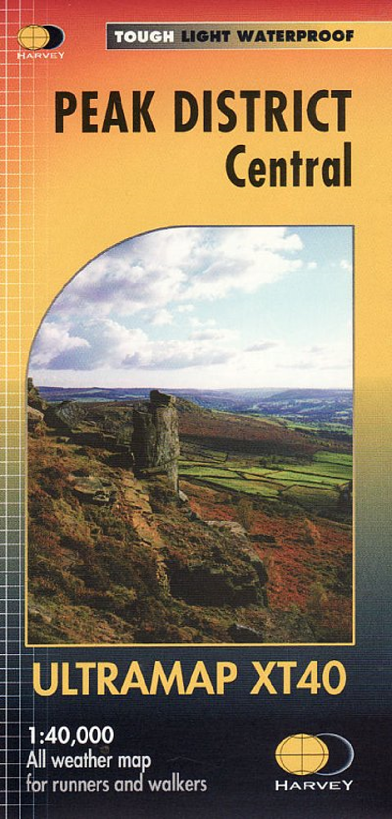 Peak District Central Harvey Ultra Map - XT40