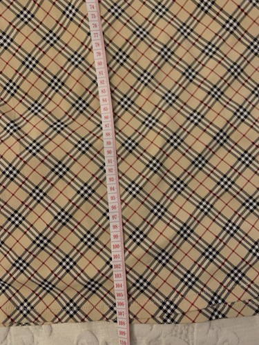 Vintage 1990s Love Love Beige Plaid Sleeveless Wrap Dress Size 14 - Picture 19 of 19