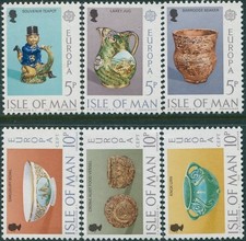 Isle of Man 1976 SG84-89 Europa Ceramic Art set MNH