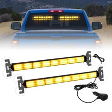 2 in 1 96LEDS Dash Emergency Strobe Lights Warning Flashing Lamp F/R Windshield