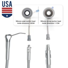 Dental Saliva Ejector Suction Valve Strong HVE/SE Handpiece Tube Tips Adaptor
