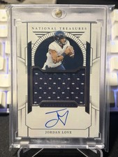 2024 National Treasures Collegiate Jordan Love True Player Worn Patch Auto /99