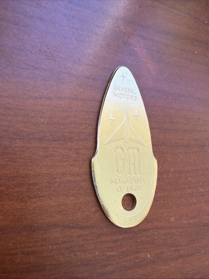 GM General Motors Motorama 1956 Key Chain Fob Chevy Pontiac Cadillac Buick Olds - Image 3 of 4