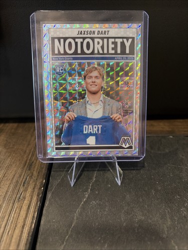 2025 Panini Mosaic Notoriety Jaxson Dart parallel, #11 New York Giants!!