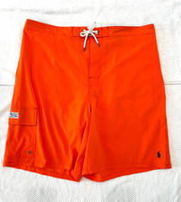 Polo Ralph Lauren Swimsuit Swim Trunks Board Shorts Men's 2XLT Bright Orange