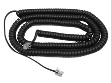 NEW 25 Foot Long Replacement Black Handset Curly Cord for ESI DFP IVX Phone