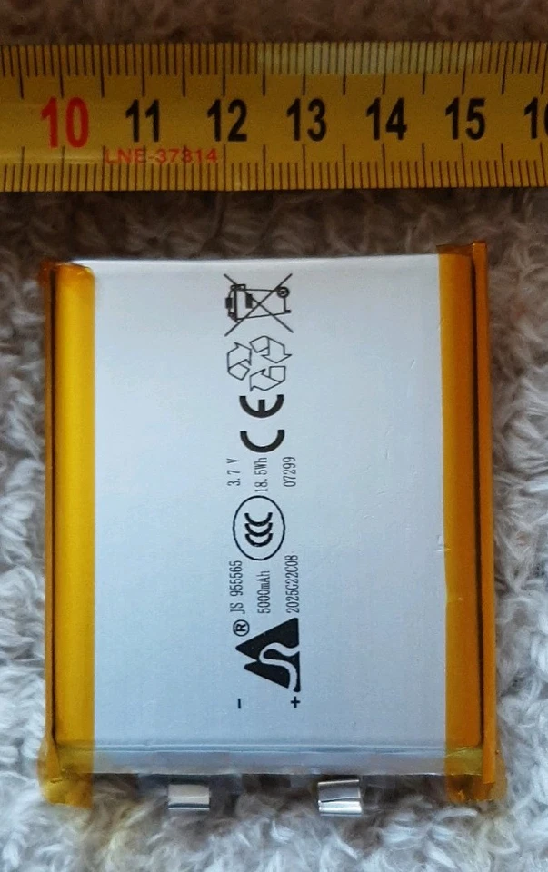 Lipo Akku 3,7V 5000mAh Li-Ion kompakt Batterie kompakt , dicke 8mm *Neu - Bild 3 von 3