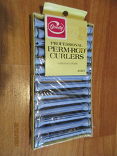 Goody Professional Perm-Rod Curlers 14 Pack Medium Blue 5/16" 435/3 NOS