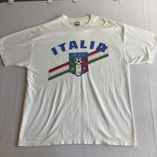 Italia Calcio Internazionale Soccer T Shirt Mens Large Italy Football Graphic Te