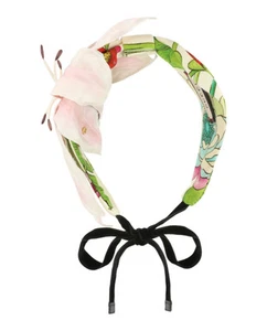 Bandeau femme Gucci déclaration en soie à fleurs