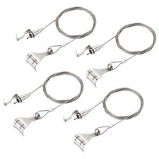 4 Set Picture Hanging Wire Kit 2.5M Hanging Wire with Large S-Hook Load 66 lbs