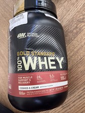 Optimum Nutrition Gold Standard 100% Whey Protein Cookies & Cream 1.85lb Exp2026