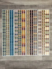 Vintage Creative Memories Textiles Stickers 4 Great Lengths Sticker Strips NIP