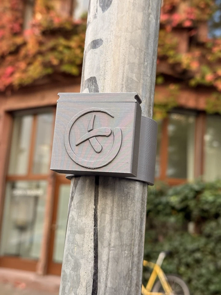 Oculto de geocaching para postes de señalización (60 mm), escondite de cuaderno de bitácora para postes - Imagen 2 de 4