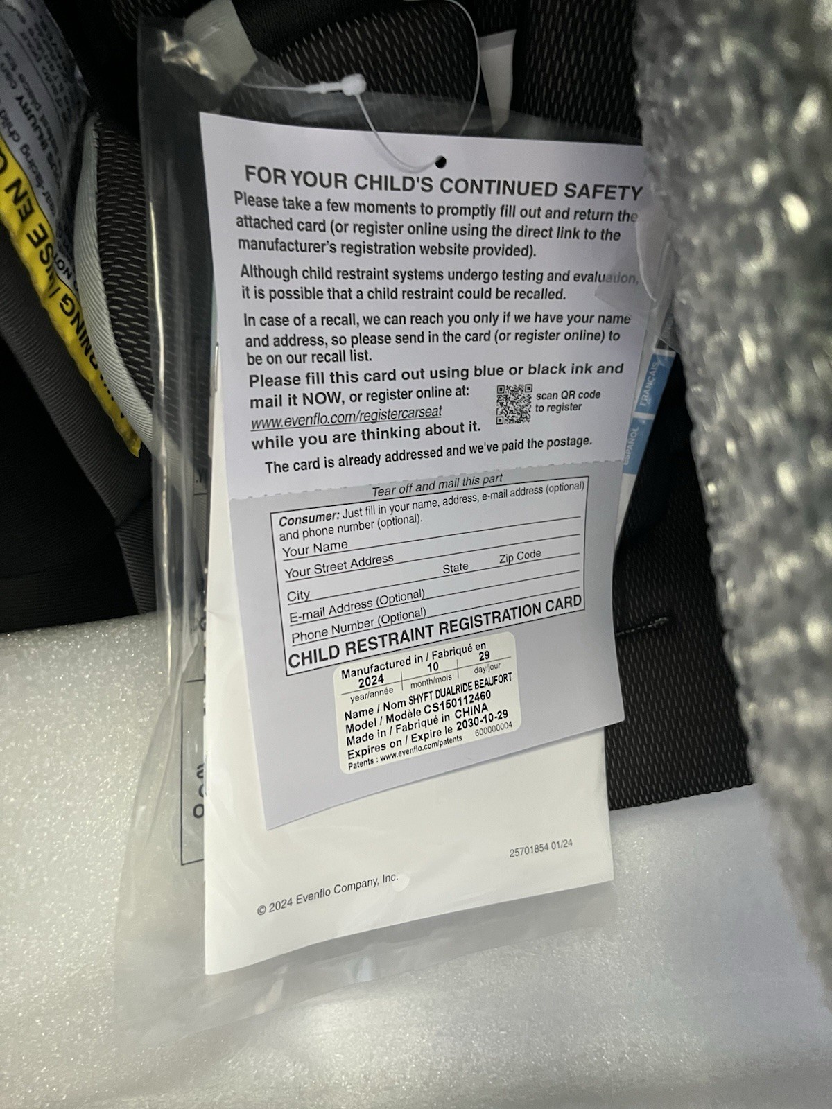 BRAND NEW - Evenflo Shyft DualRide Infant Seat and Stroller Combo With Base