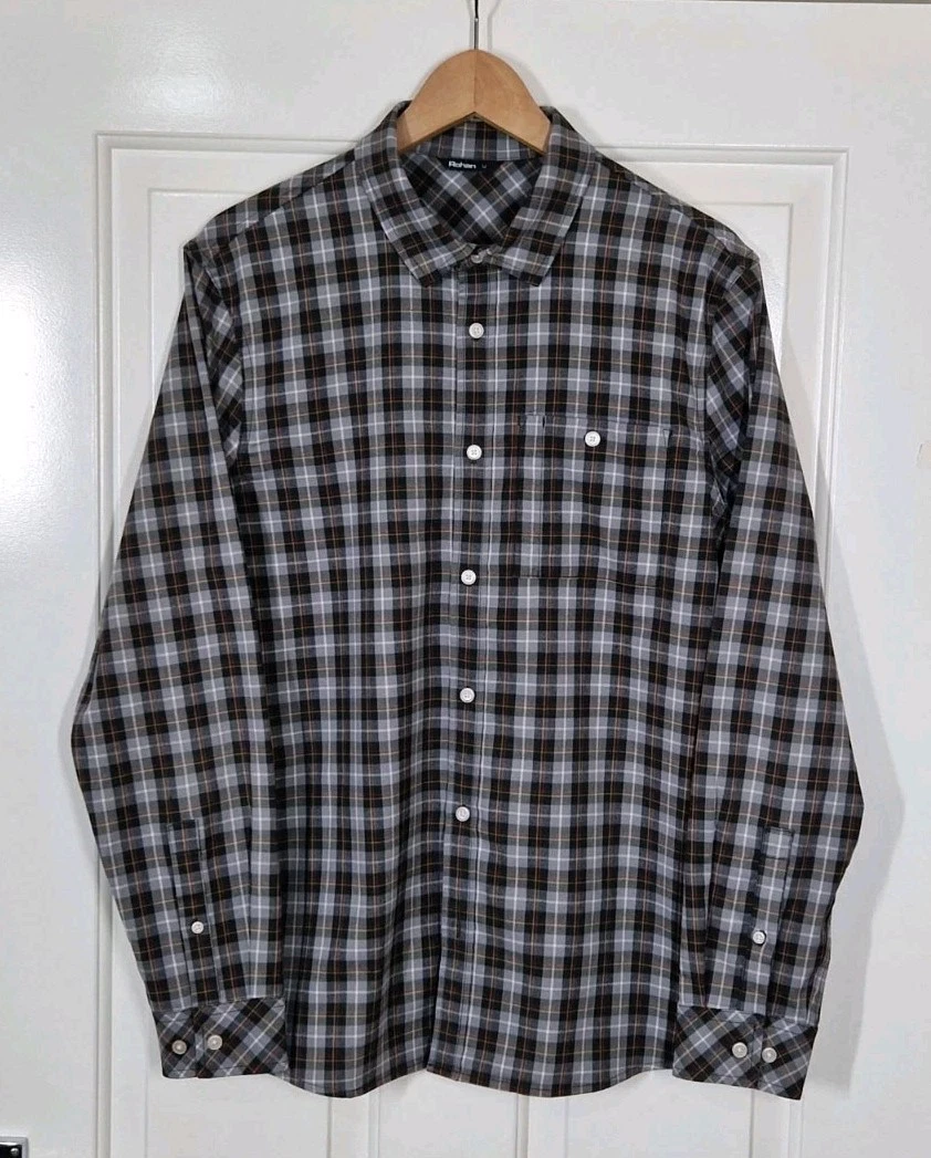 Rohan Dalby Men's Multicolour Check Walking Hiking Shirt Medium