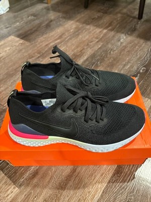 Nike Epic React Flyknit 2 Black/Sapphire Women's Size 8 BQ8927-003