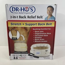 DR-HO's 2-in-1 Decompression Belt Back Pain Relief Adjustable Length 42-55” Belt