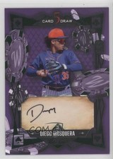 2024 Wild 5 Card Draw Modern Green Foil Purple 4/4 Diego Mosquera Auto 0i5i