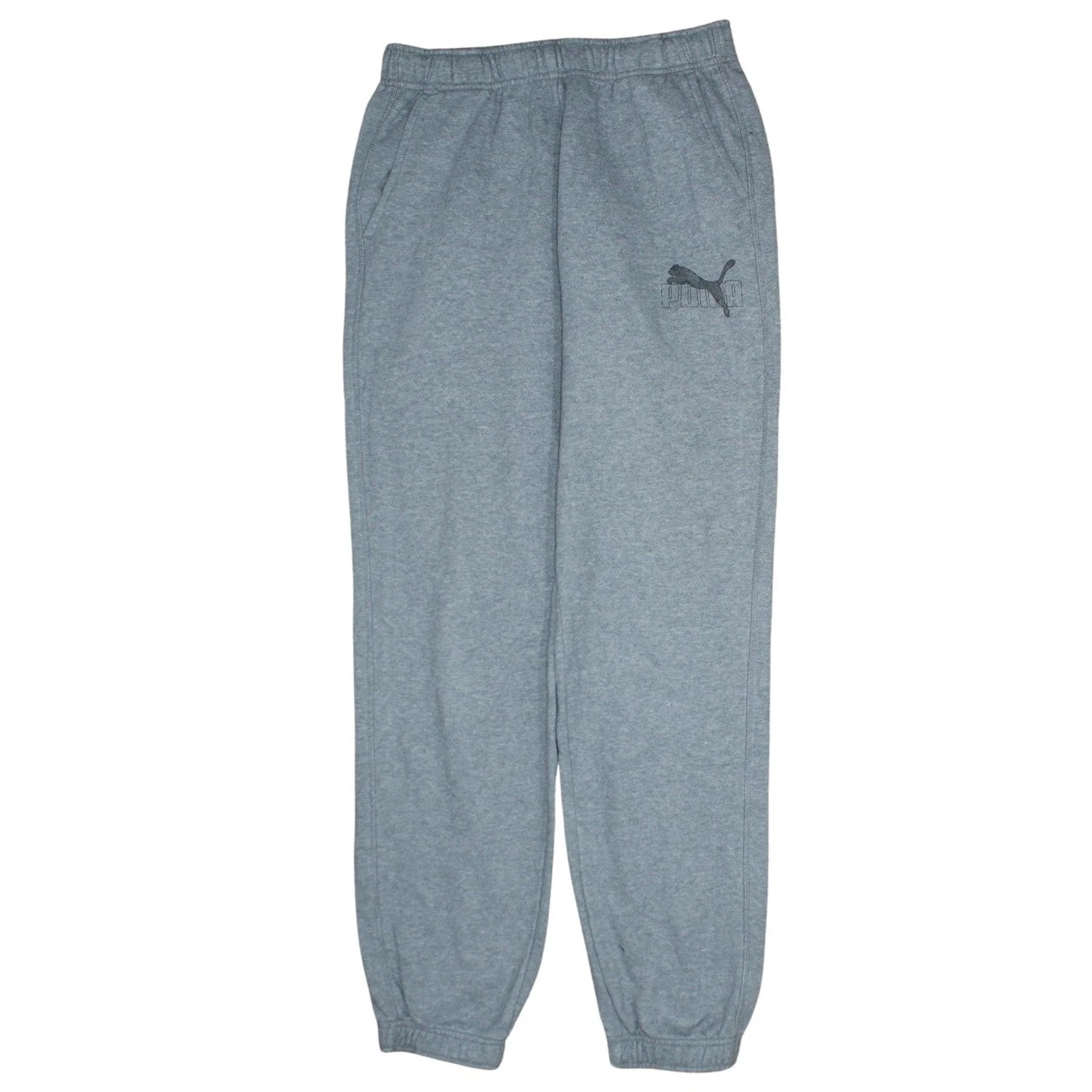 Puma Men’s Grey Sweatpants Size S Regular Fit Sports Joggers