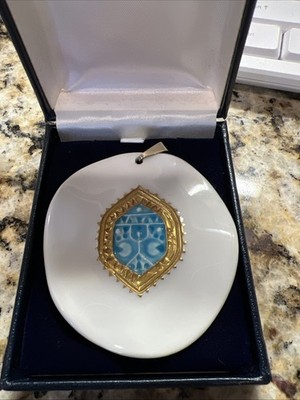 Anton Michelsen Royal Copenhagen Porcelain And Sterling Silver 925 Pendant