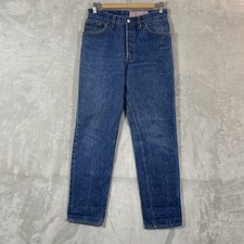 Vtg 80s Levis 501 FOR WOMEN 13 28x30 Made in USA Wash em Hot Dark Wash