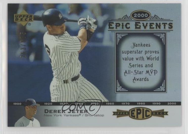 2006 Upper Deck Epic Events 263/675 Derek Jeter #EE63 HOF g2x