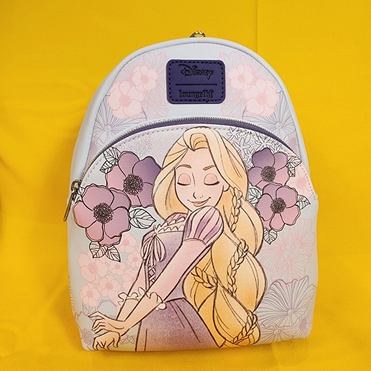 Loungefly Disney Tangled Rapunzel Pastel Flowers Purple Soft  display picture 3