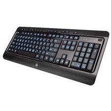 Azio KB505U Large Print Backlit Keyboard USB Black 104 Keys