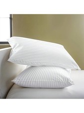 2 Pack Quilted Bed Pillows White Goose Down Feather Standard King Size Pillow