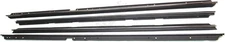 APDTY 141102 Door To Window Rubber Belt Weatherstrip Kit (Models w/ Chrome Bead)