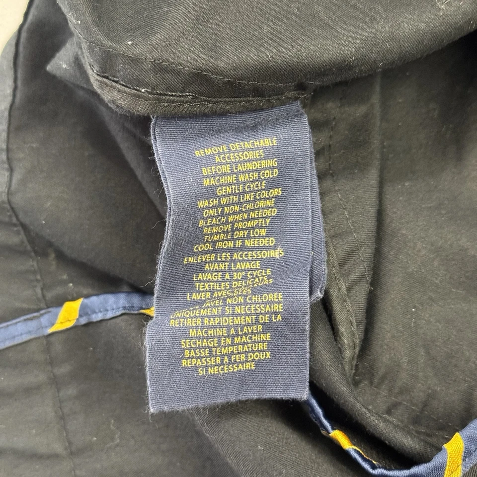 Ralph Lauren Rugby Women’s Trench Coat Rain Jacket Cotton Black Medium - No Belt - Image 3 of 4