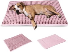 BVAGSS Reversible Dog Crate Pad, Memory Foam Pet Bed Mat, Soft Warm Machine Wash