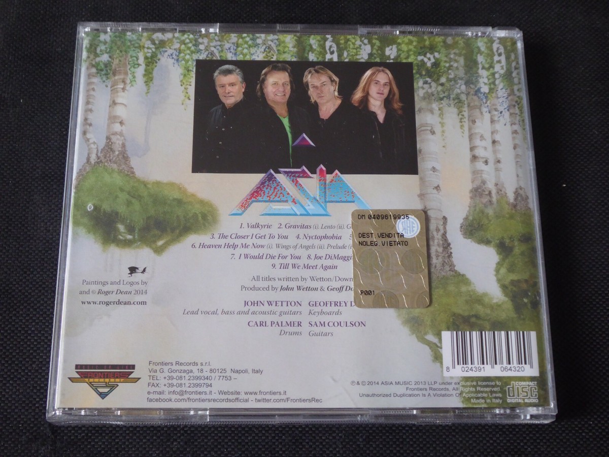 Asia - Gravitas (CD 2014) ft John Wetton King Crimson Carl Palmer 