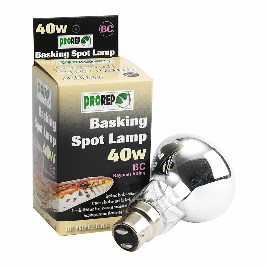 PRO REP ProRep Basking Spotlamp 40W Vivarium Heater Screw Fit BC