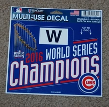 CHICAGO CUBS 2016 WORLD SERIES CHAMPIONS SPORTS 4.5" X 6" MULTI-USE DECAL