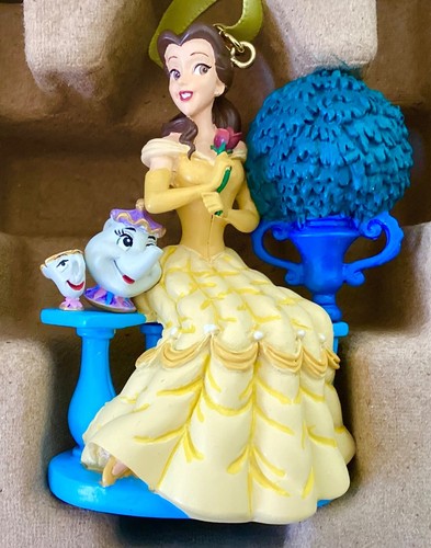 2024 DISNEY PARKS BEAUTY & THE BEAST BELLE MRS. POTTS & CHIP SKETCHBOOK ORNAMENT