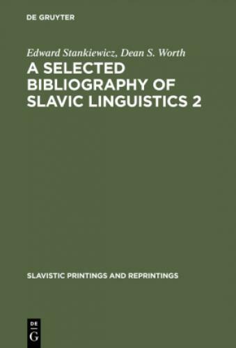Thumbnail - A Selected Bibliography Of Slavic Linguistics 2 6745