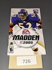 Madden NFL 2005 Sony PlayStation 2, 2004 MANUAL ONLY