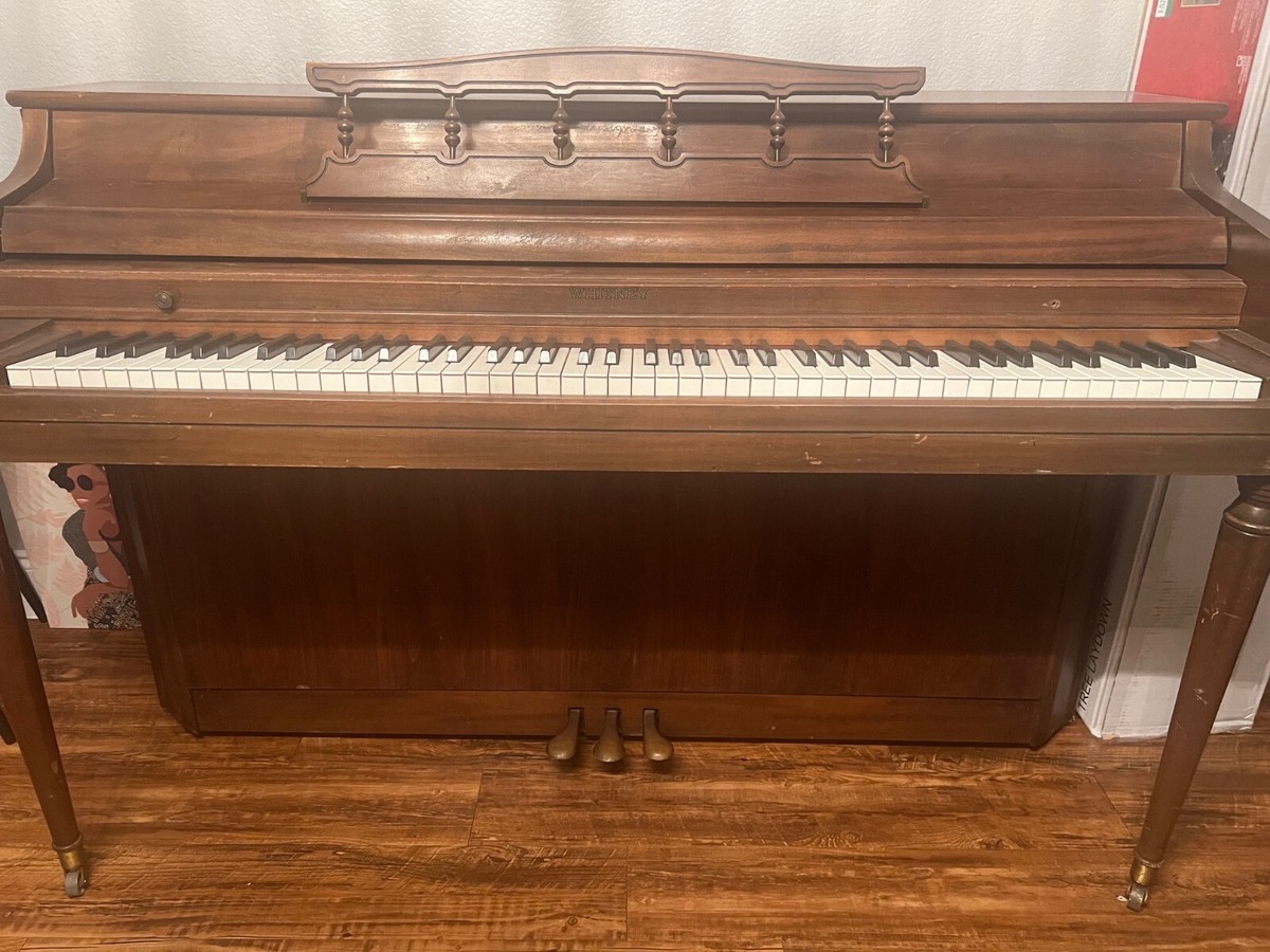 Vintage Mahogany Upright Whitney Kimball Piano | eBay