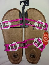 Girls Sandals Pink White Size 6 Wonder Nation Brand New