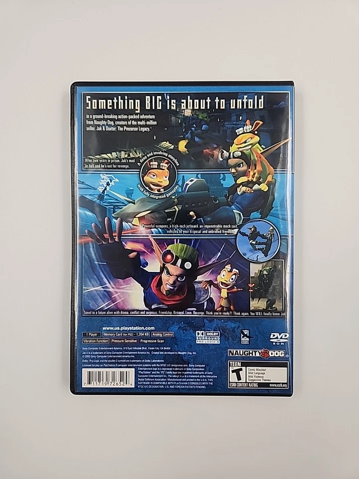 Jak II PS2 PlayStation 2 Complete CIB - Image 2 of 4
