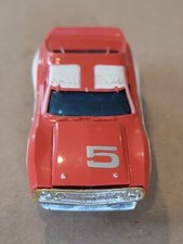 AFX AURORA TOMY 5 RED AND WHITE AMC JAVELIN TRANS AM MAGNA TRACTION SLOT CAR