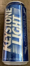 KEYSTONE LIGHT BEER CAN 16 OUNCE COORS COLORADO EMPTY