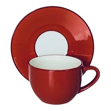 Pagnossin SPA RUST LA11 Treviso Ironstone Underglaze Breakfast Cup & Saucer Set