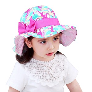 baby girl wide brim sun hat