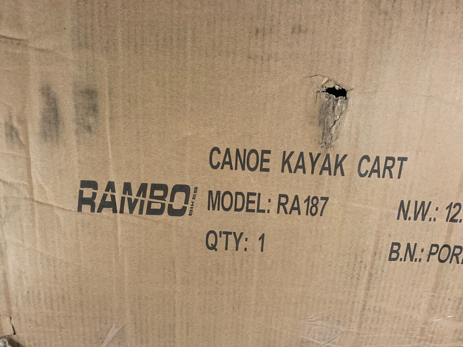NEW Rambo Bikes Canoe and Kayak Trailer Cart HeavyDuty Kayak Cart w 300lbs Max eBay