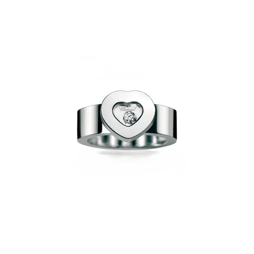 Anillo Chopard Happy Diamond oro blanco de 18 quilates Foto 4 de 4