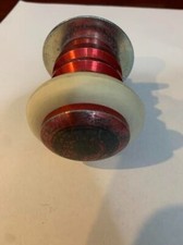 Red Metal Bumper Pool Posts with White Rubber And Design - Bumper Pool Posts