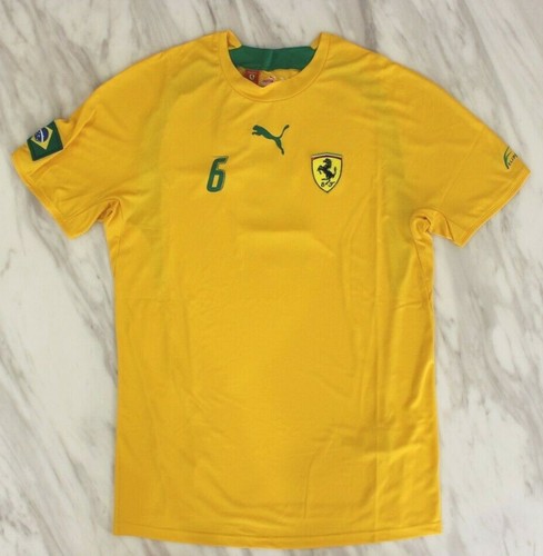 Puma Ferrari Felipe Massa T-Shirt Racing Yellow Brazil Formula One Official  XL | eBay